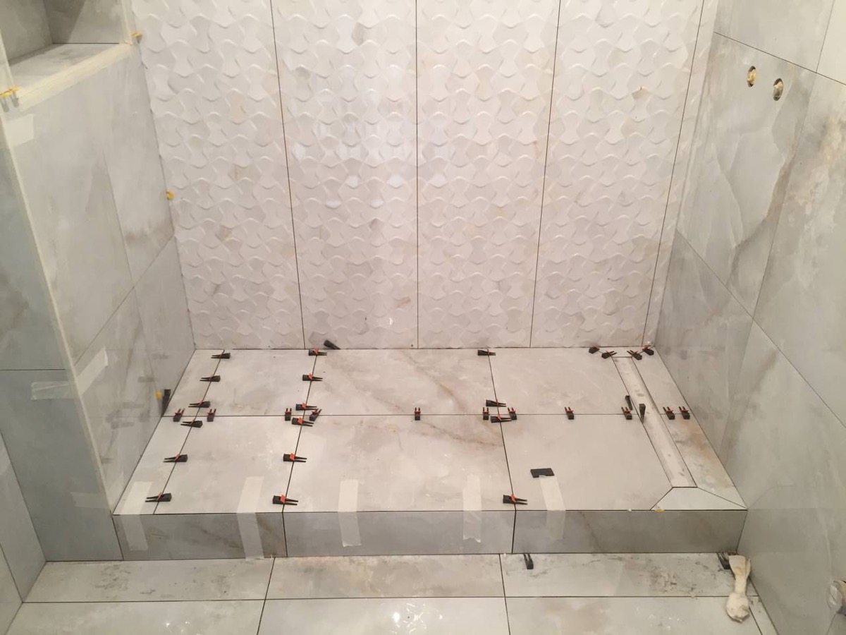 3D tile shower cladding