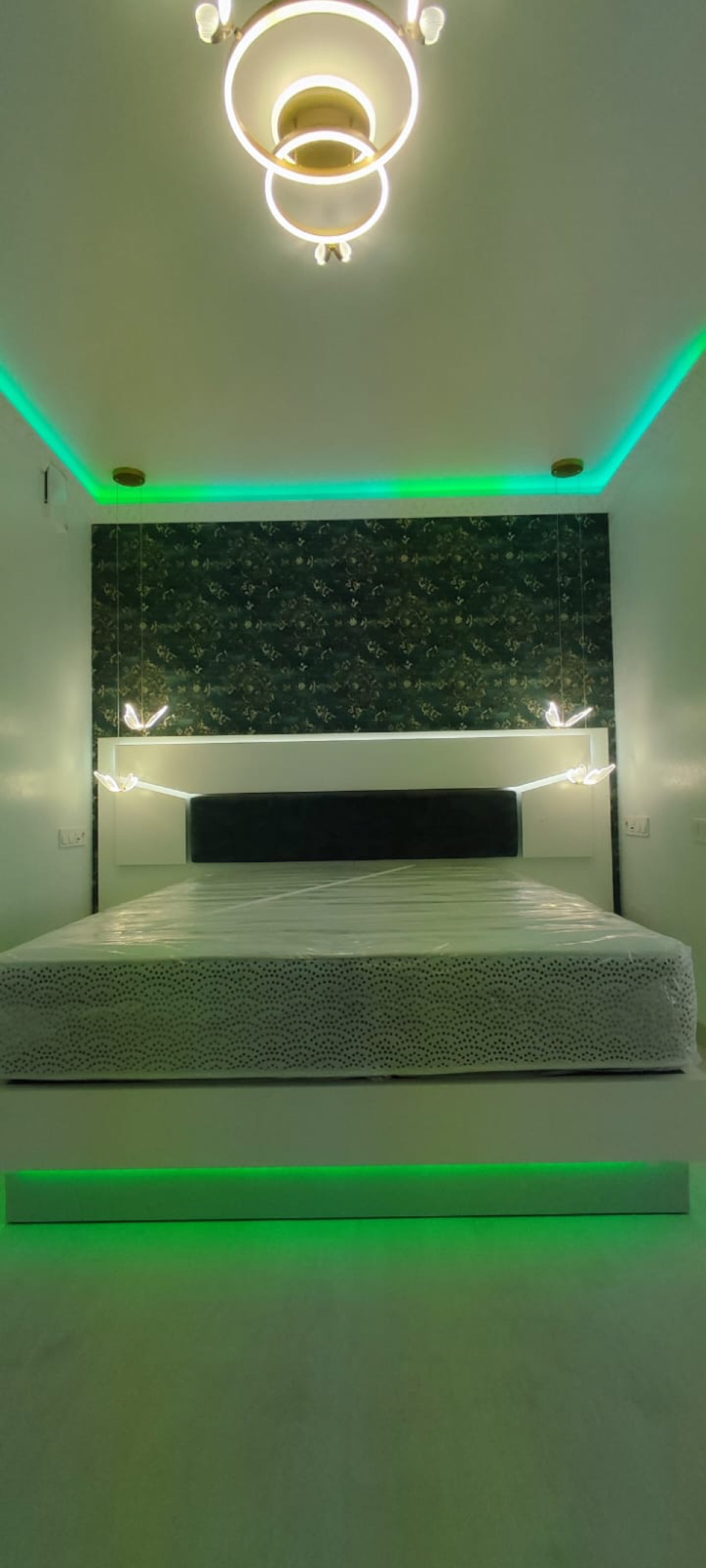 Doorway with LED profiles