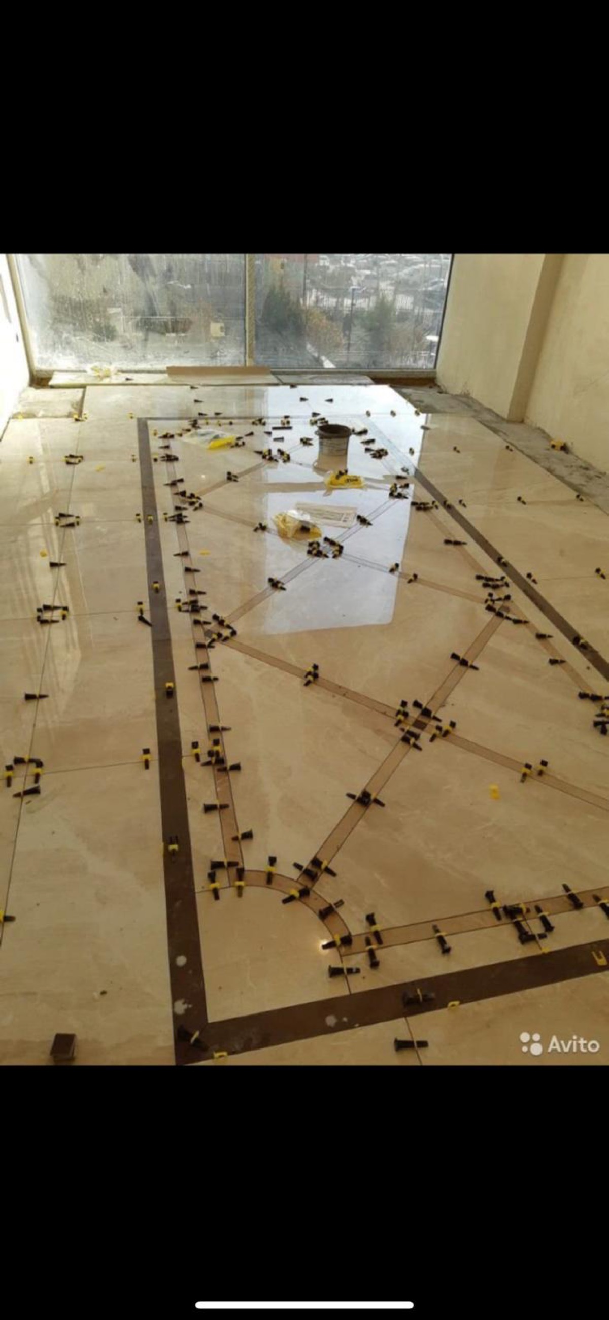 Bathroom tile installation