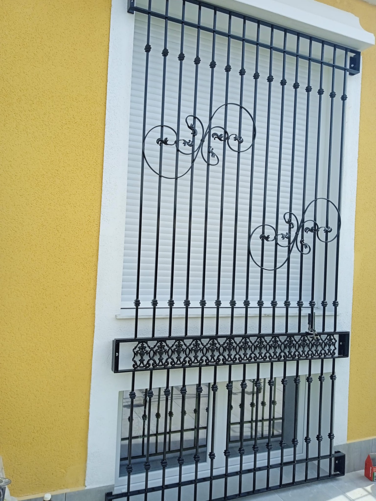 Wrought iron window grille